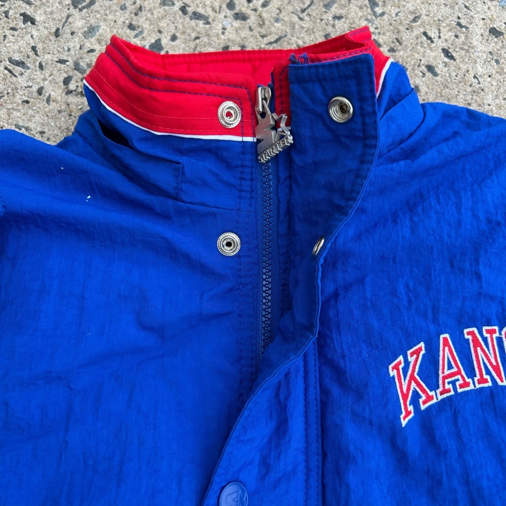 Vintage 90’s Starter Kansas Puffer Jacket Size Small - Picture 6 of 11
